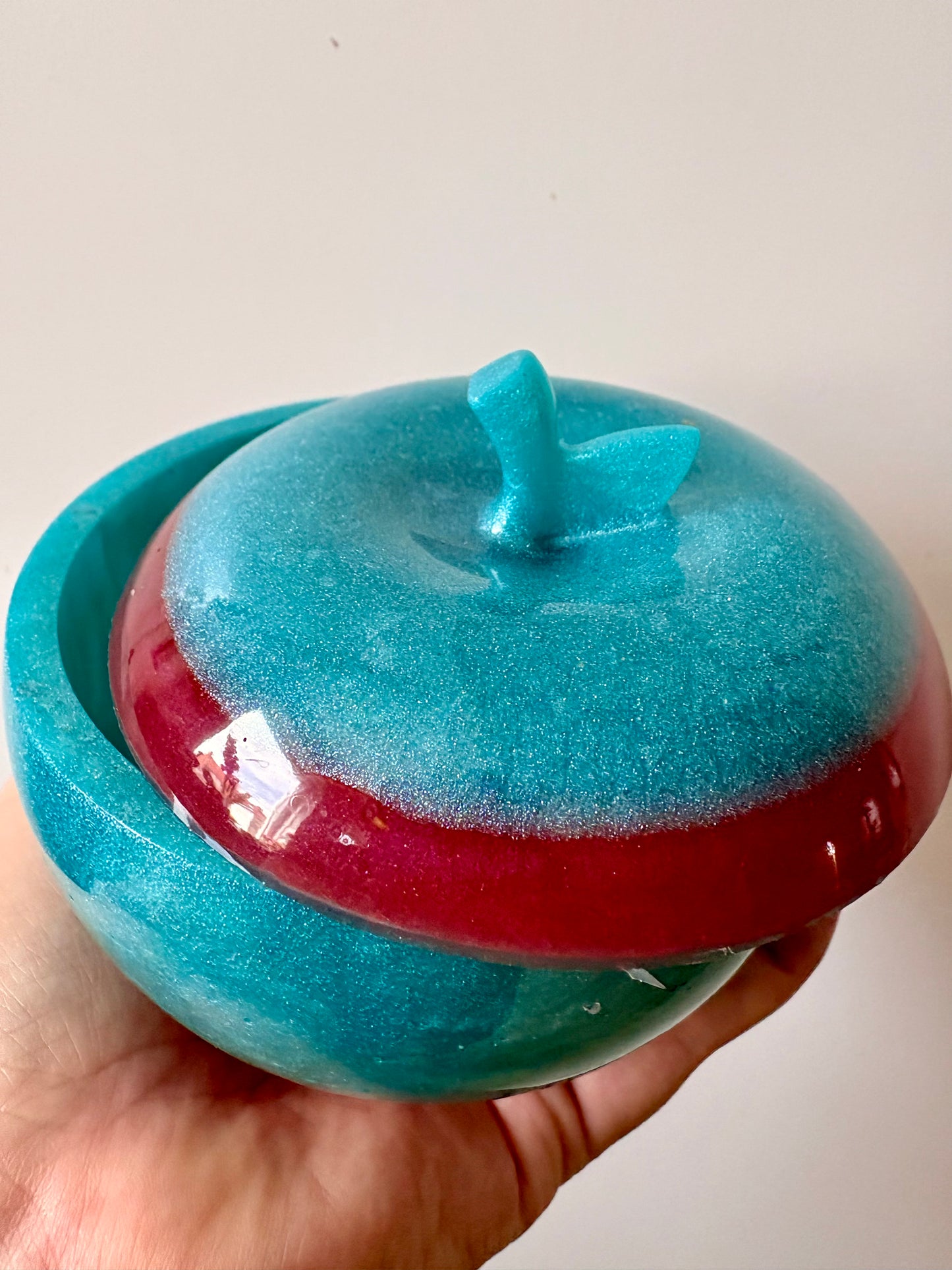 Apple Bowl - Blue Red