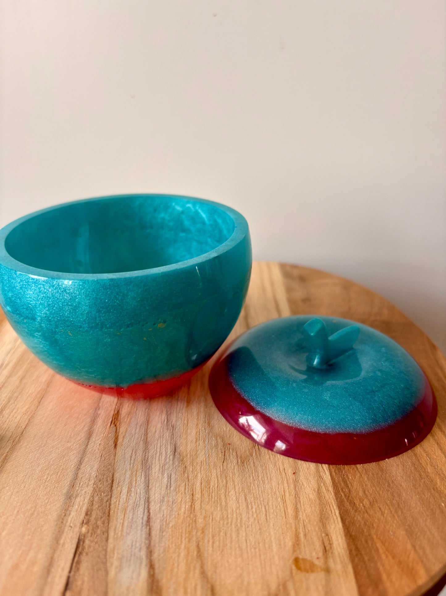 Apple Bowl - Blue Red