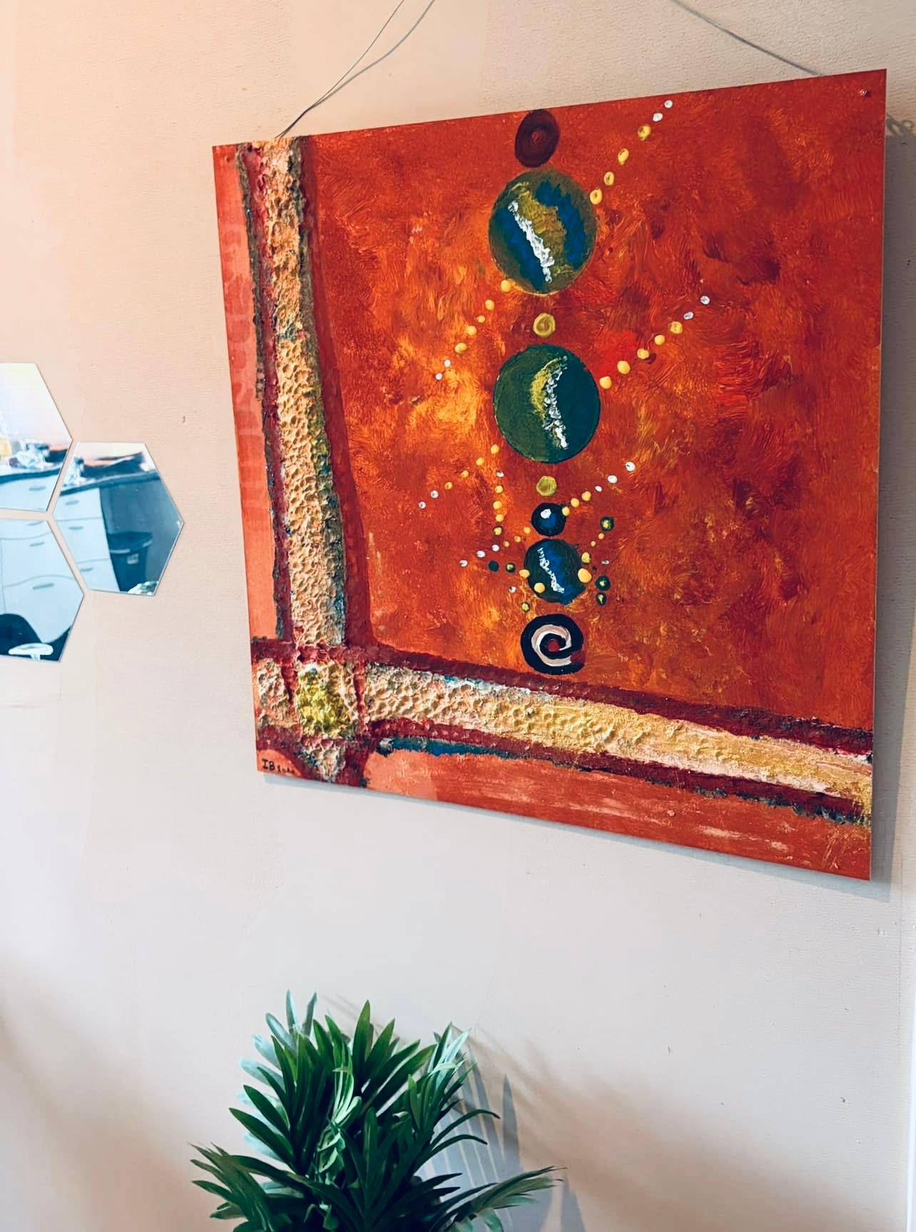 Original Painting - Red Universe