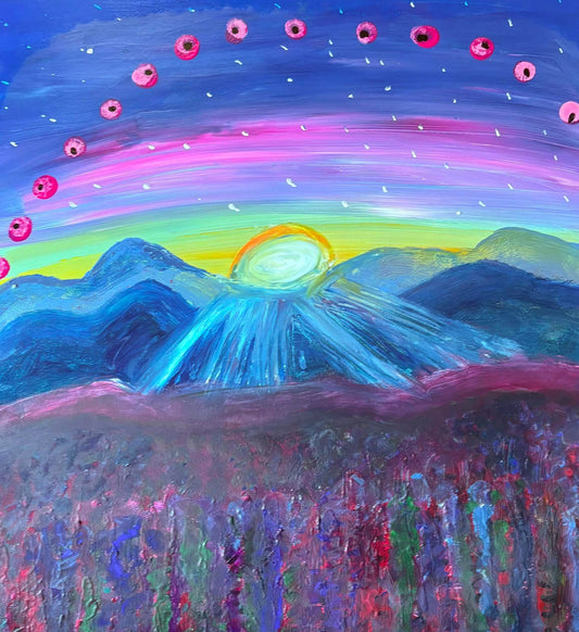 Original Art - Purple Sunrise