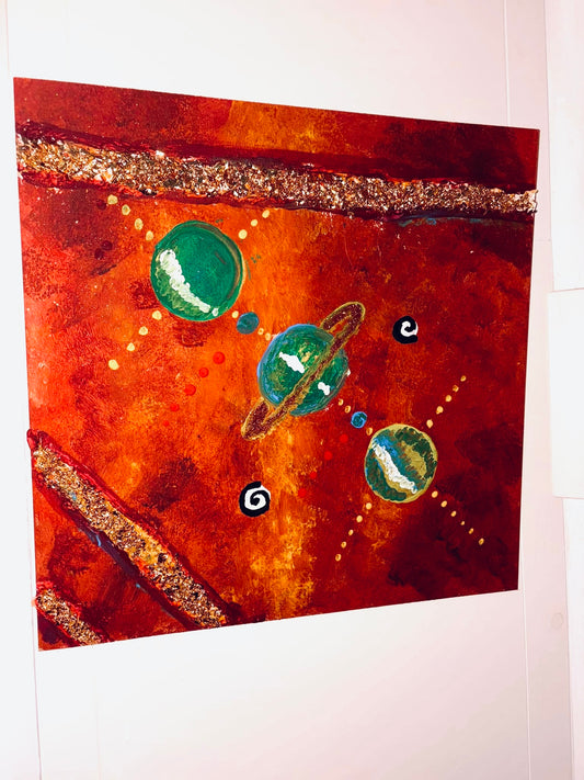 Original Art - Red Universe ||
