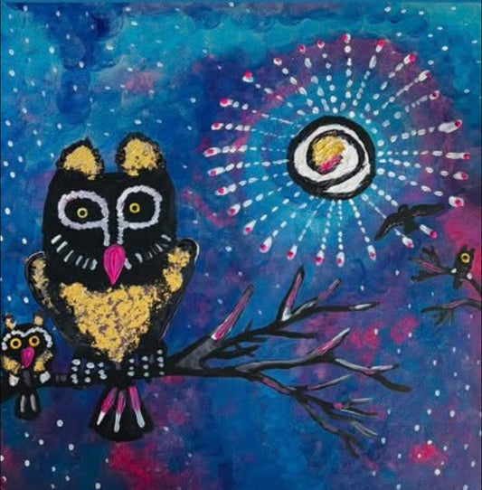 Original Art - Owl in the Night