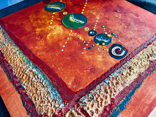 Original Painting - Red Universe