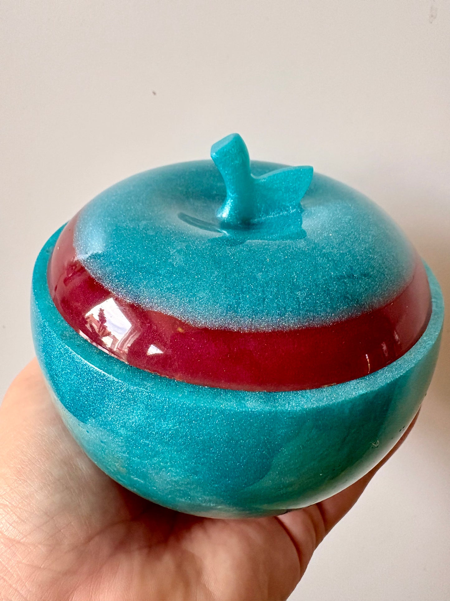 Apple Bowl - Blue Red